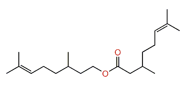 3,7-Dimethyl-6-octenyl 3,7-dimethyl-6-octenoate